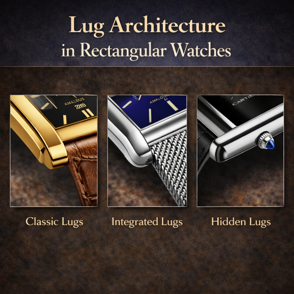 Lug Architecture in Rectangular Watches