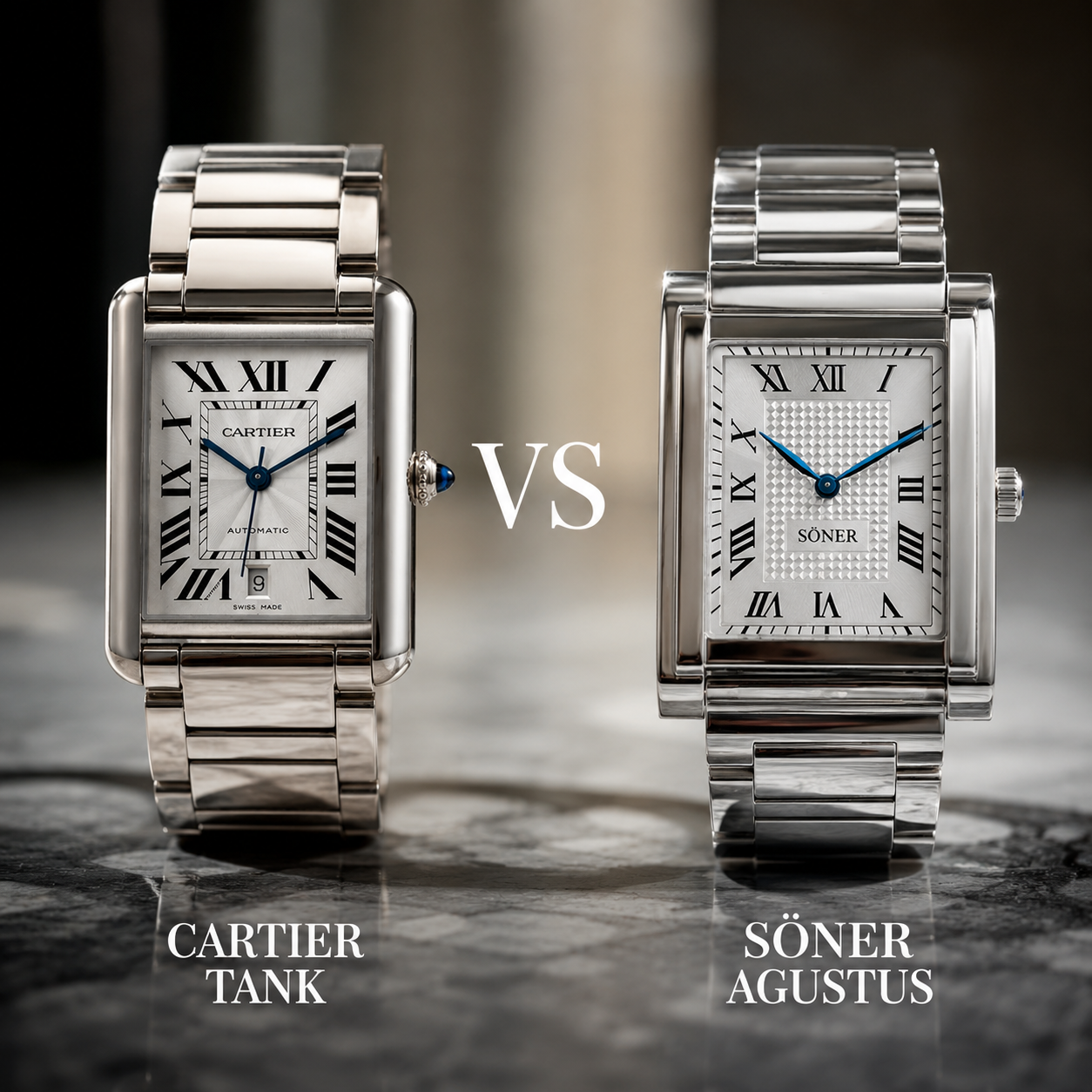 Söner Augustus vs Cartier Tank Must Automatic Compared