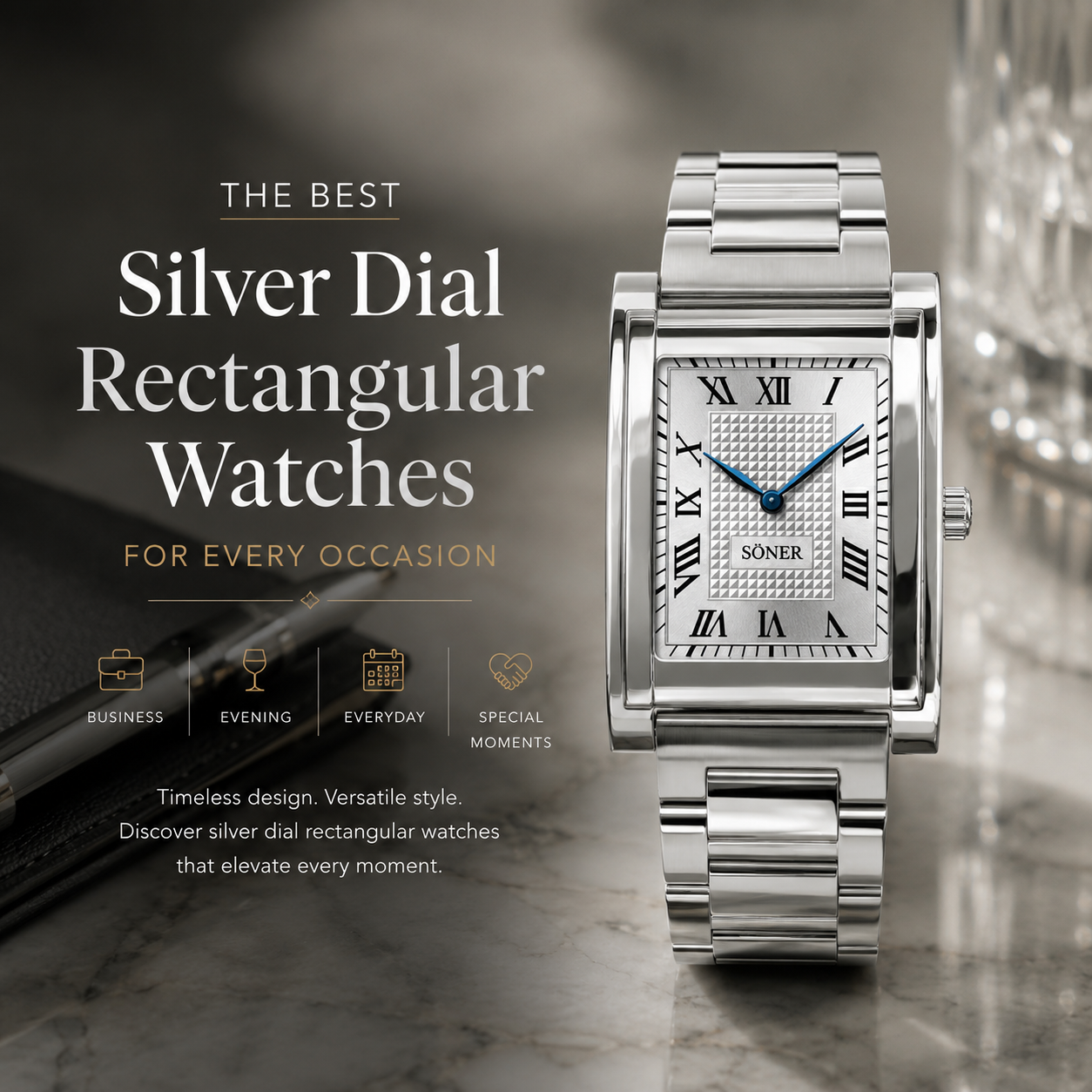 The Best Silver Dial Rectangular Watches