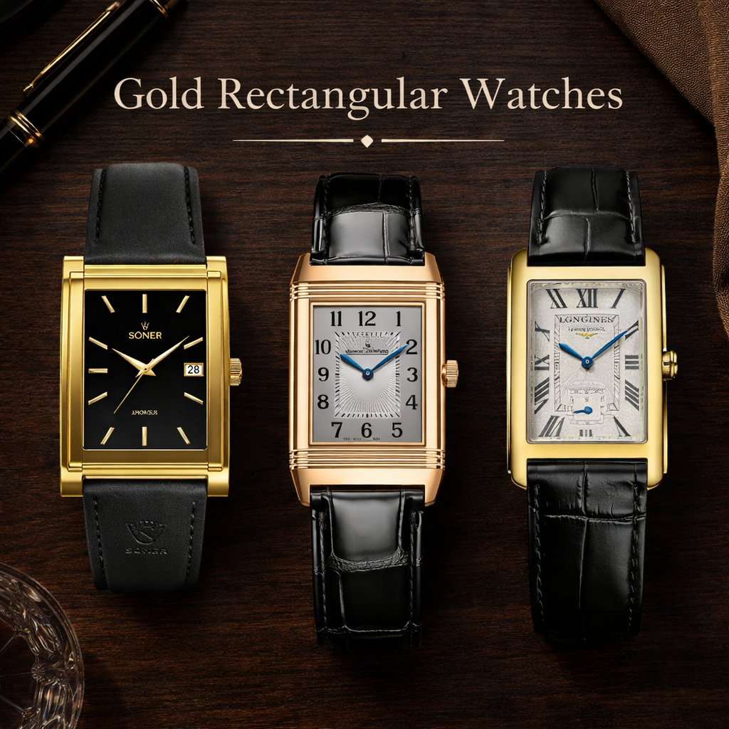 Gold Rectangular Watches (2026): Best Picks from $150 to $14,900