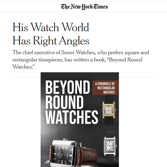 Söner Watches - Proudly Featured in The New York Times