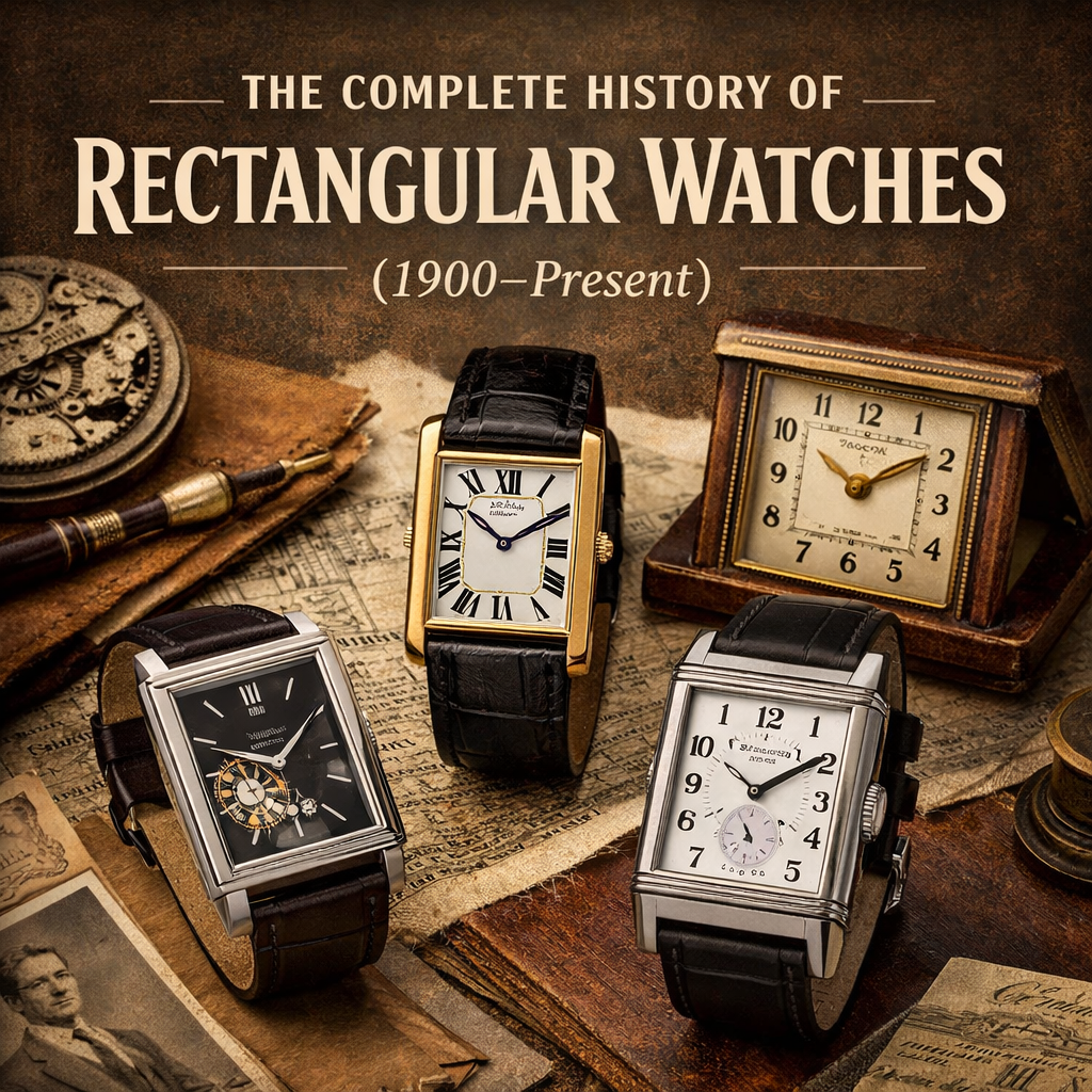 The Complete History of Rectangular Watches (1900–Present)