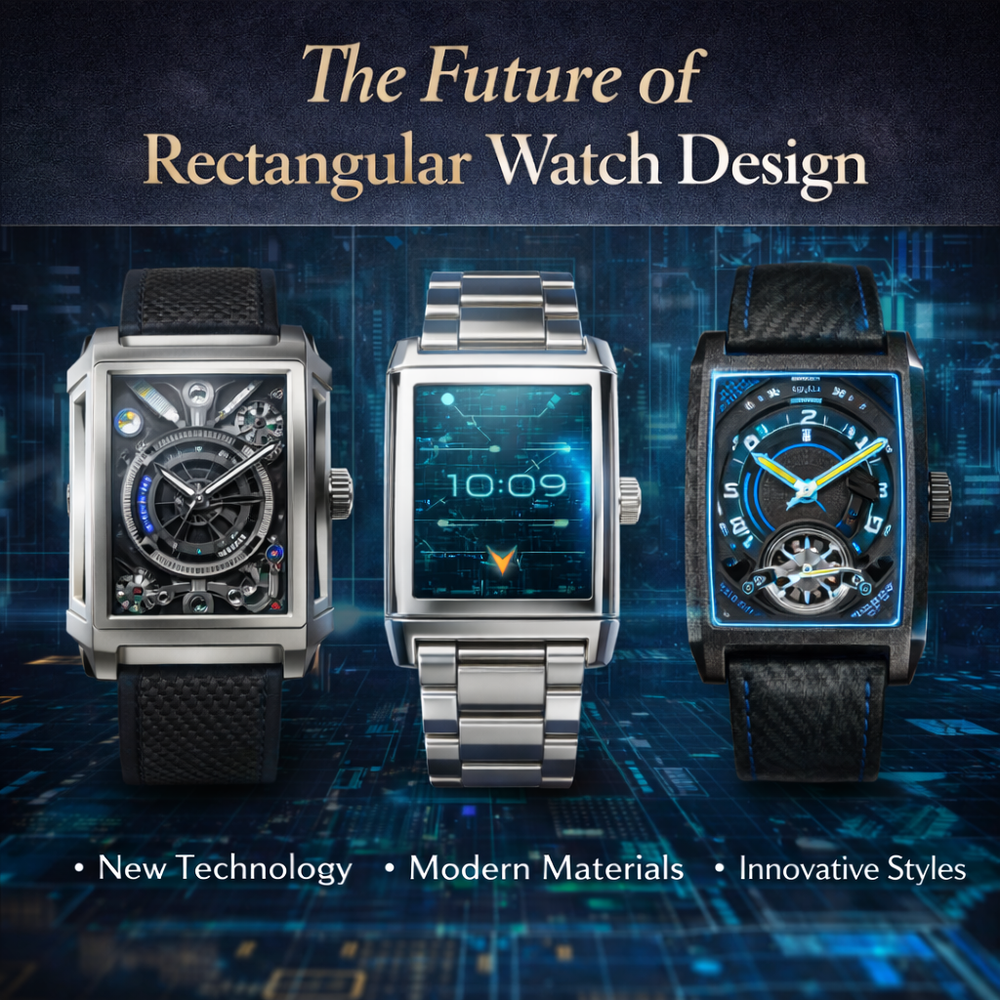 Future of Rectangular Watches – Design & Innovation