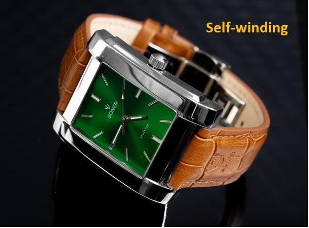 Dial Green Watch | Söner Green Dial - The Rectangular Watch Brand | Söner Watches