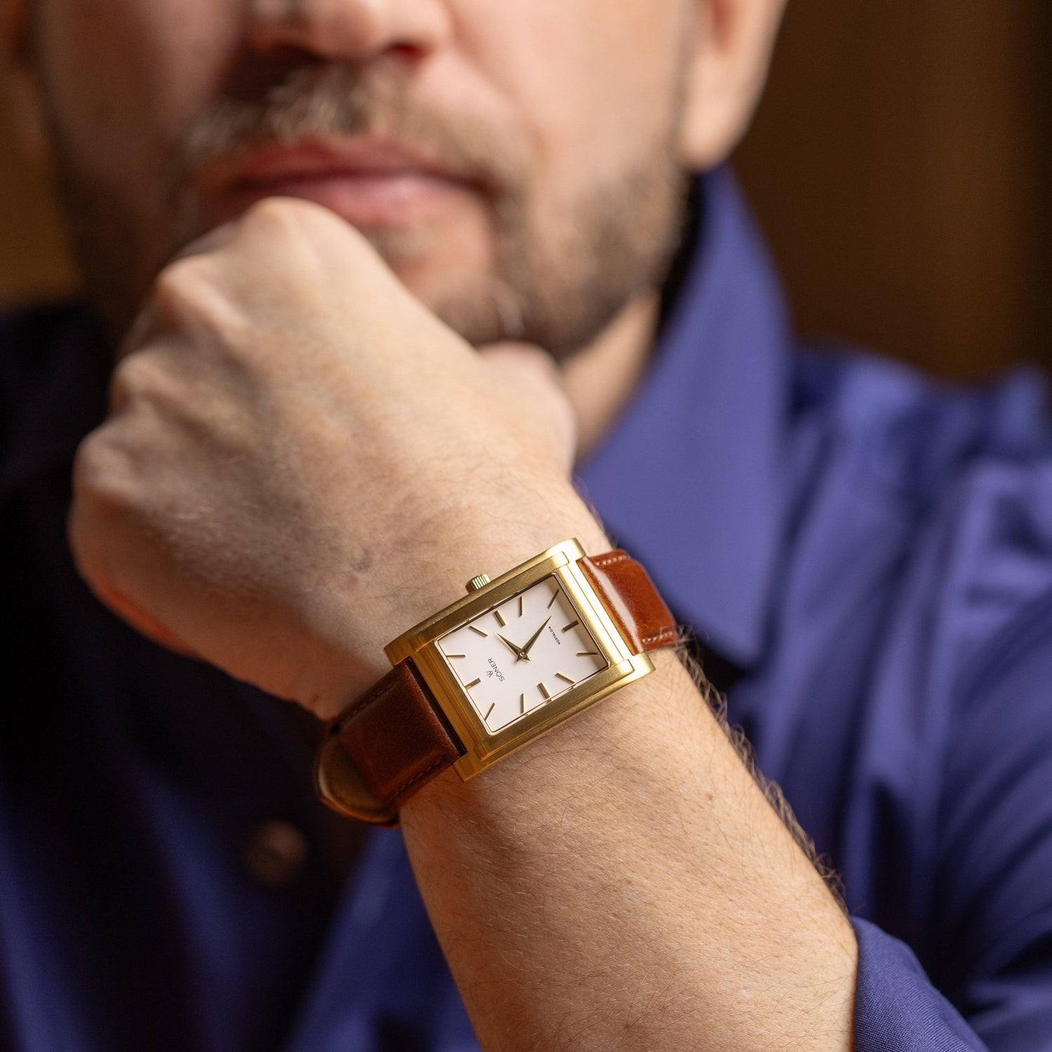 Gold Watch for Men is the Ultimate Statement Piece - The Rectangular Watch Brand | Söner Watches