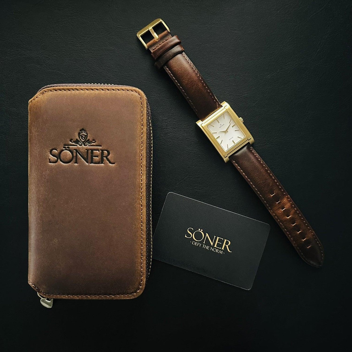 Gold watch for men, trends and brands - The Rectangular Watch Brand | Söner Watches