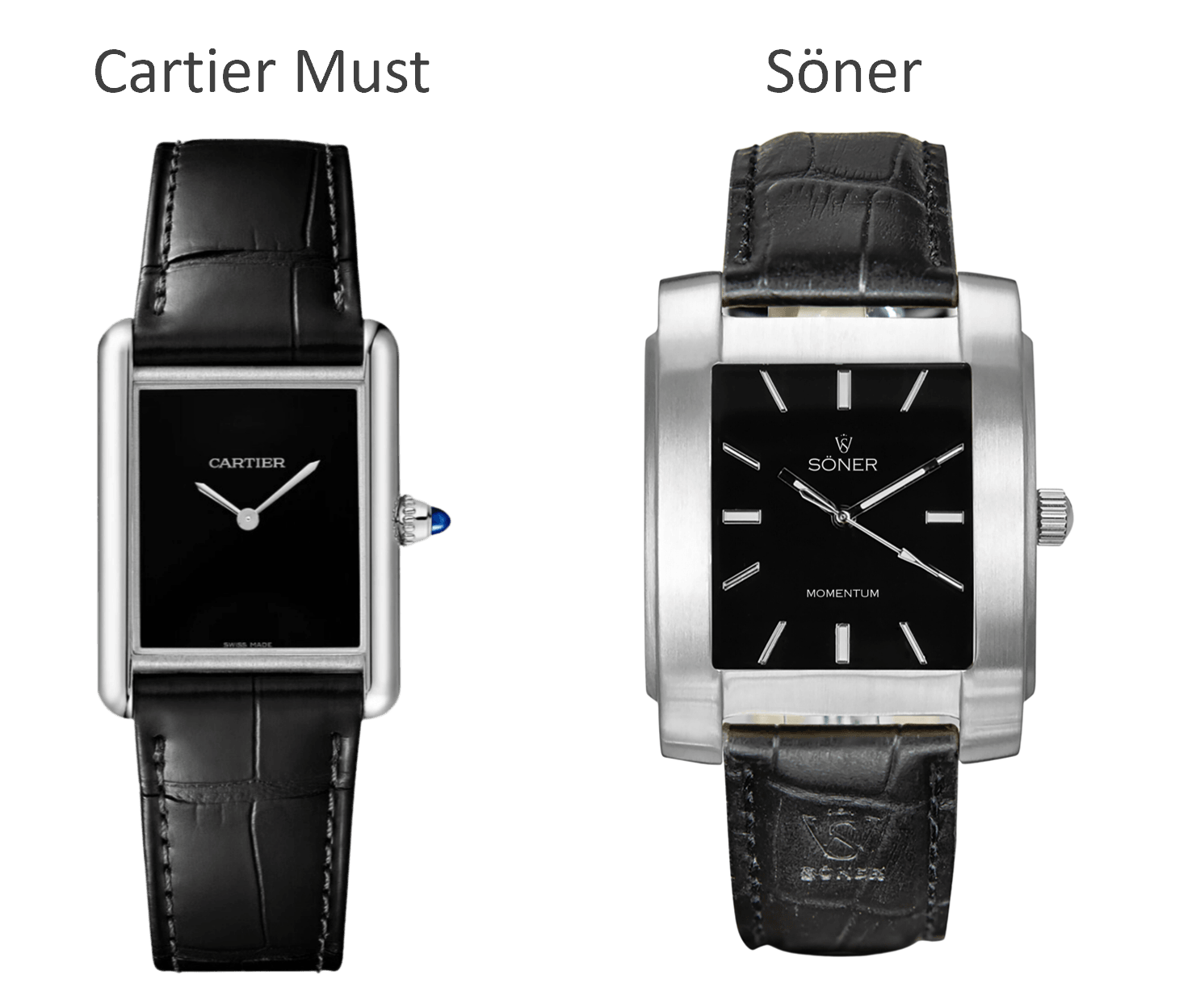 Söner Watches, the Best Alternative to the Cartier Tank - The Rectangular Watch Brand | Söner Watches