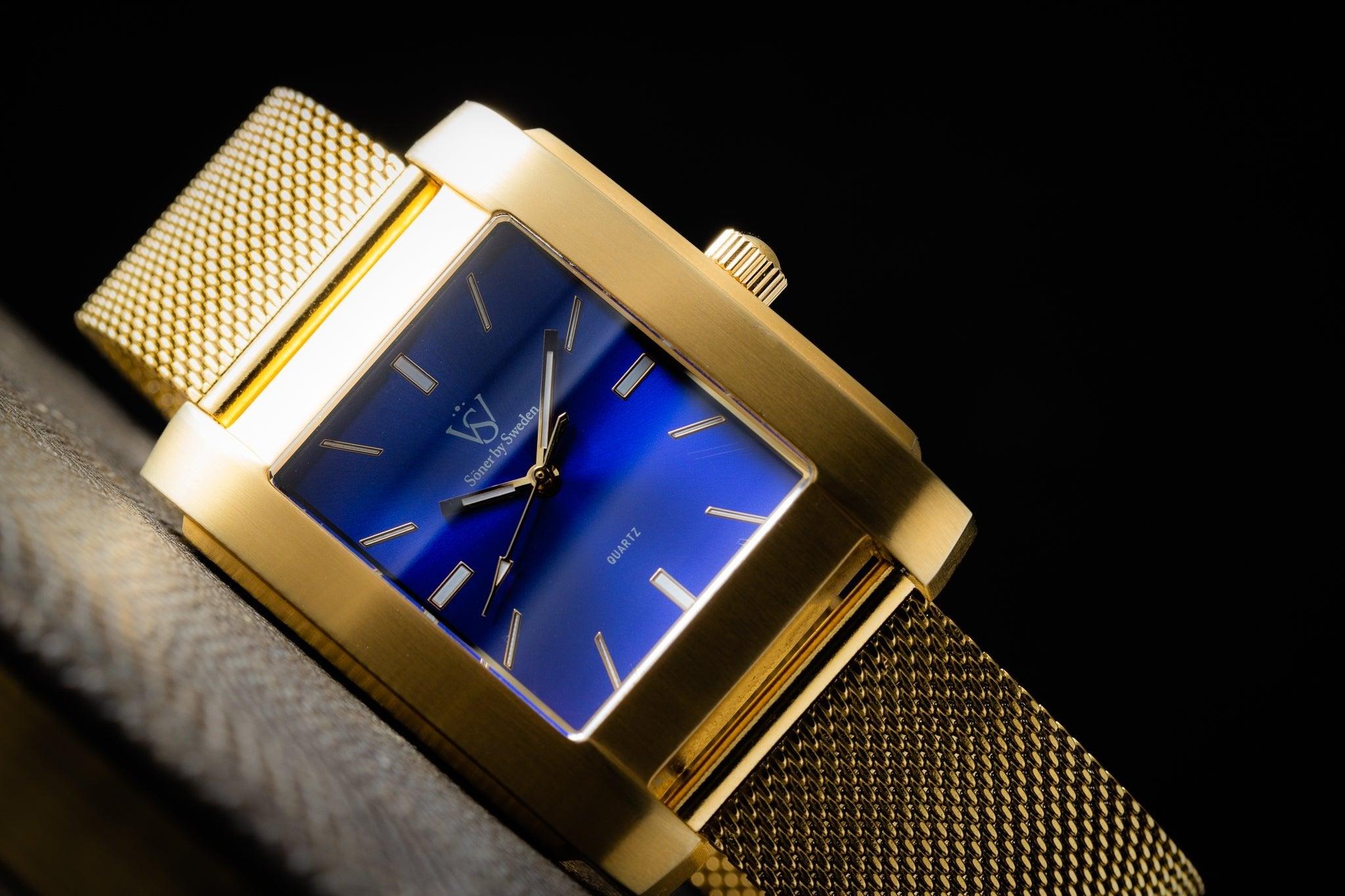 The Best Blue Dial Watches for Men and Women - The Rectangular Watch Brand | Söner Watches