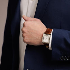 Premium square watch with white dial | Looking to impress?