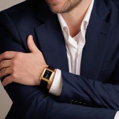 Rectangular Gold Watches for both men and women