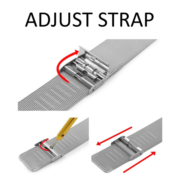 Regolazione del cinturino mesh