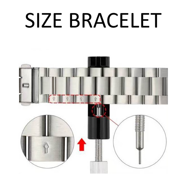 Guida alla regolazione del bracciale in acciaio