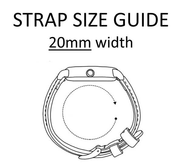 Guida alla misura del cinturino 20mm