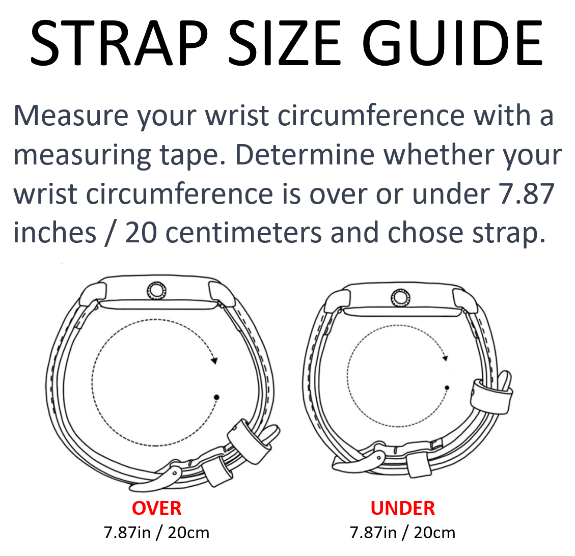 Momentum Hoover | Automatic | Rectangular watch size chart