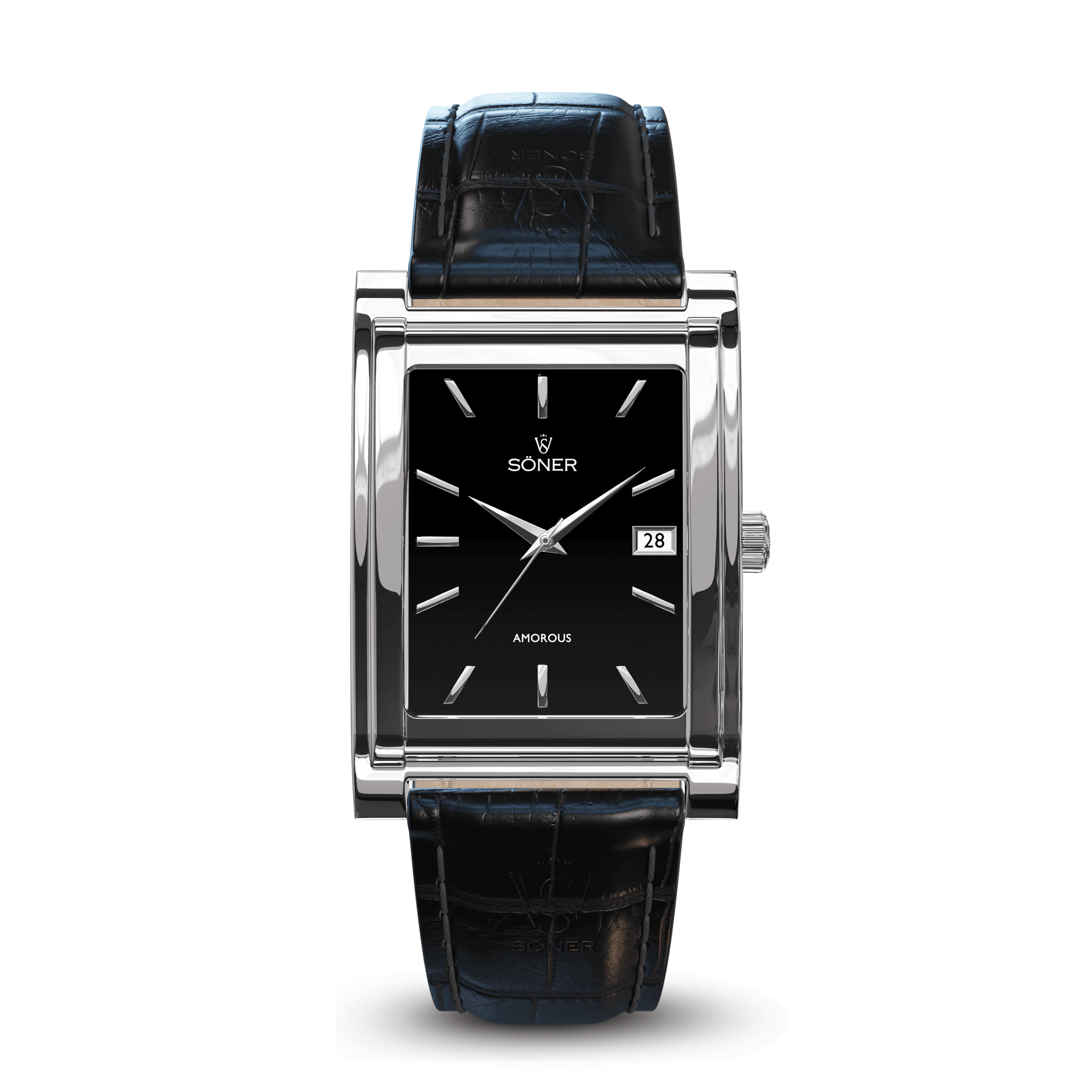 Amorous Barcelona<br/>(Self - winding) - The Rectangular Watch Brand | Söner Watches