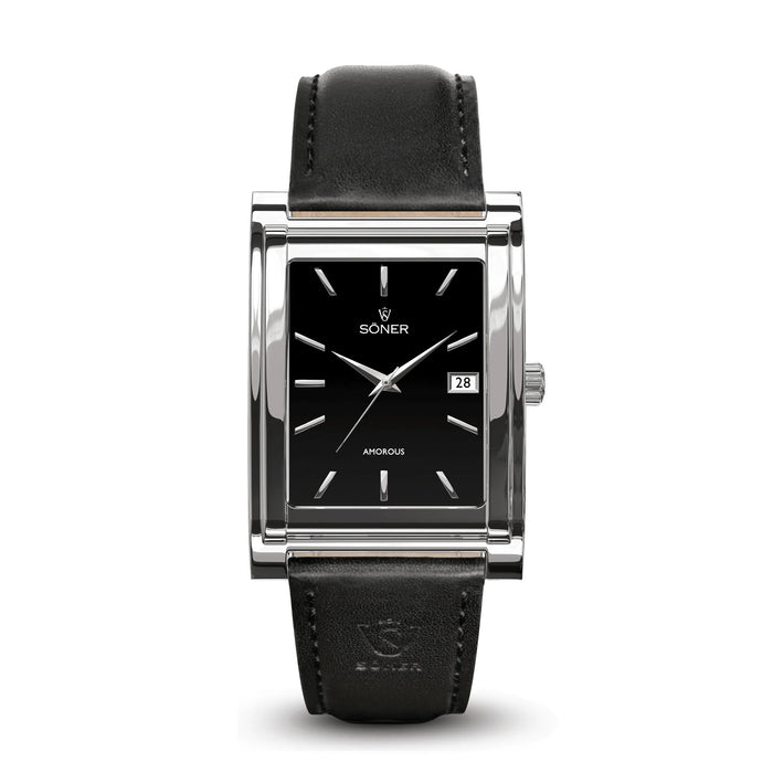 666BARCELONA Black Stainless Steel Dress Watch main image 0