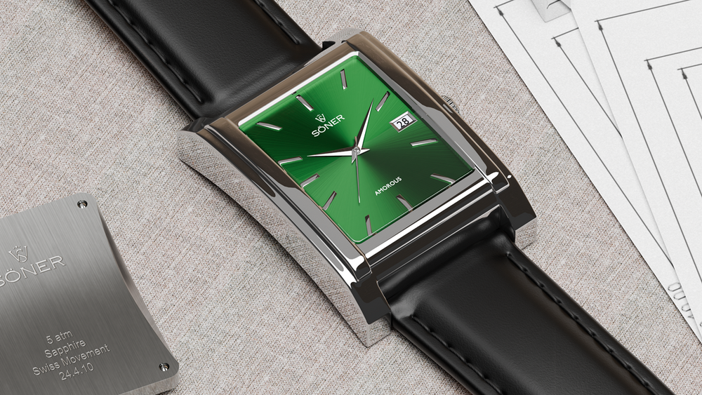 Rectangular Dress Watches | Sleek 40x28mm Minimalist Designs